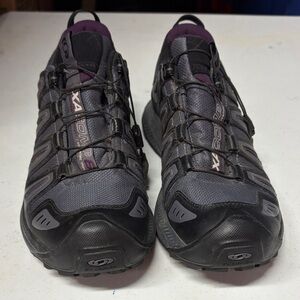 Salomon Women's Gray and Purple XA Pro 3D Trail Sneakers
